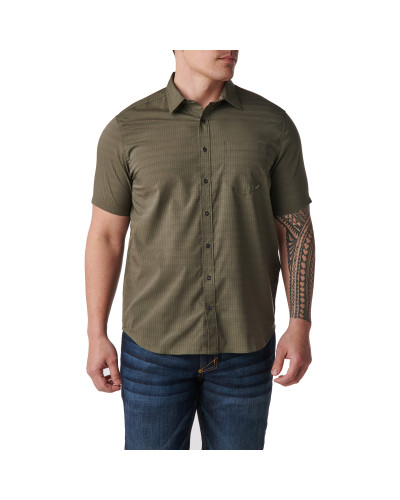Сорочка тактична 5.11 Tactical Aerial Short Sleeve Shirt, Ranger green (71378-186)