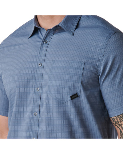Сорочка тактична 5.11 Tactical Aerial Short Sleeve Shirt, Grey blue (71378-681)