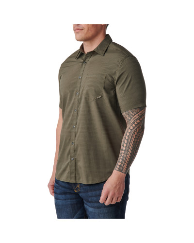 Сорочка тактична 5.11 Tactical Aerial Short Sleeve Shirt, Ranger green (71378-186)