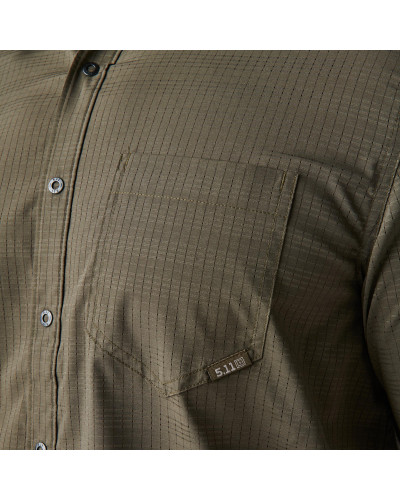 Сорочка тактична 5.11 Tactical Aerial Short Sleeve Shirt, Ranger green (71378-186)