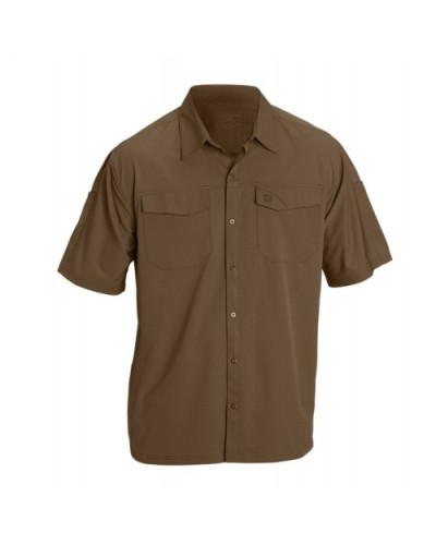 Рубашка тактическая с коротким рукавом 5.11 FREEDOM FLEX WOVEN S/S, Battle Brown (71340-116)