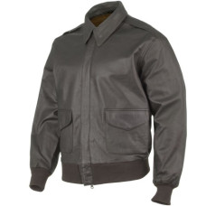 Куртка льотна шкіряна американська Mil-Tec A2, Brown