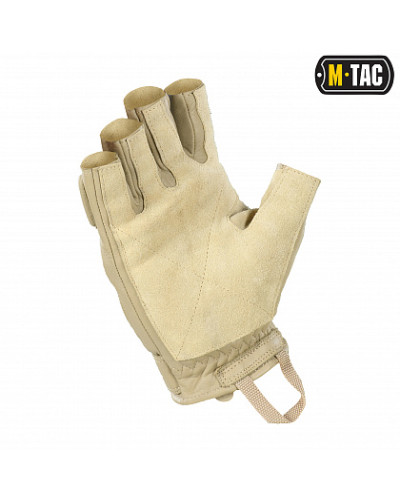 M-Tac рукавички безпалі шкіряні Assault Tactical Mk.1 Khaki (90211004)