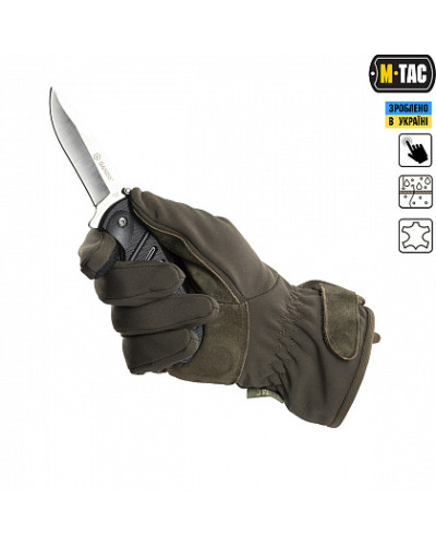 M-Tac перчатки Tactical Waterproof Olive (90001001)