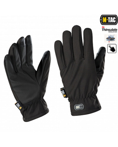 M-Tac рукавички Soft Shell Thinsulate Black (90308002)