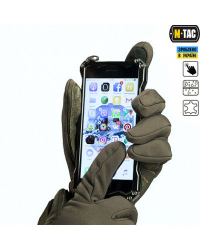 M-Tac перчатки Tactical Waterproof Olive (90001001)