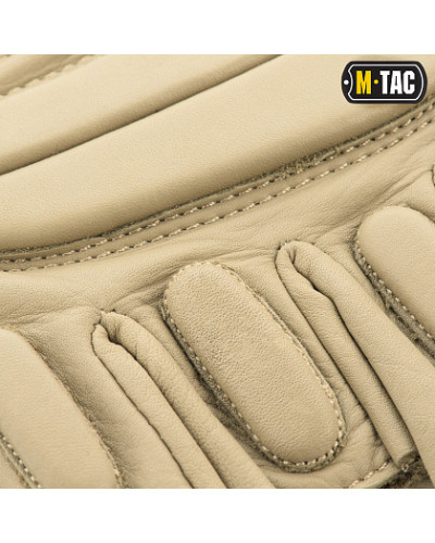 M-Tac рукавички безпалі шкіряні Assault Tactical Mk.1 Khaki (90211004)