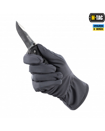M-Tac рукавички Winter Soft Shell Grey (90010011)