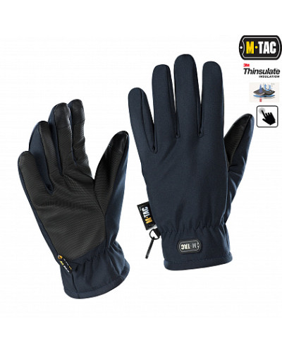 M-Tac рукавички Soft Shell Thinsulate Navy Blue (90308015)