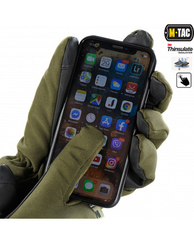 M-Tac рукавички Soft Shell Thinsulate Olive (90308001)