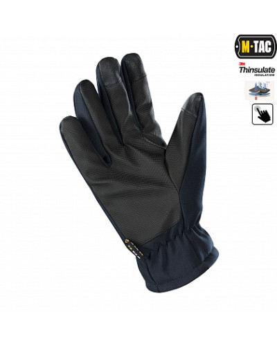 M-Tac рукавички Soft Shell Thinsulate Navy Blue (90308015)