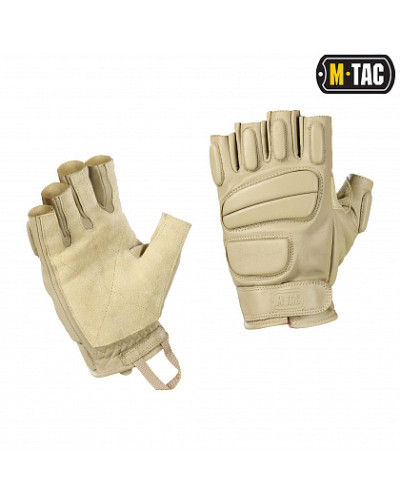 M-Tac рукавички безпалі шкіряні Assault Tactical Mk.1 Khaki (90211004)