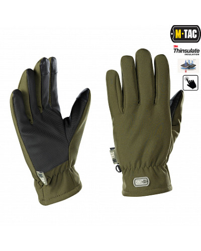 M-Tac рукавички Soft Shell Thinsulate Olive (90308001)
