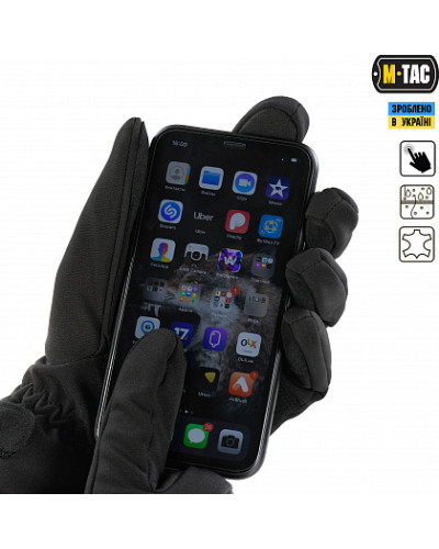 M-Tac перчатки Tactical Waterproof Black (90001002)