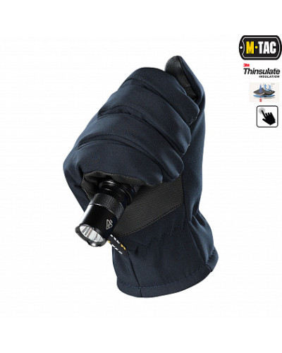 M-Tac рукавички Soft Shell Thinsulate Navy Blue (90308015)