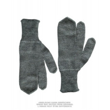 Рукавички зимові швейцарські з трьома пальцями Mil-Tec SWISS WOOL GLOVES 3-FINGERS, Grey