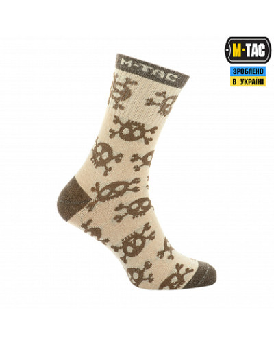 M-Tac носки легкие Mk.3 Pirate Skull Sand (30903913)