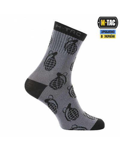 M-Tac шкарпетки легкі Mk.3 Grenades Dark Grey (30903712)