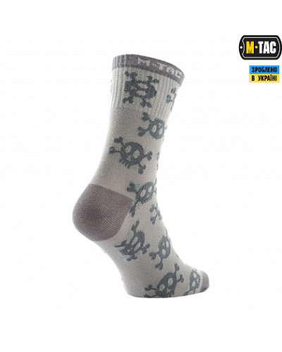 M-Tac носки легкие Mk.3 Pirate Skull Light Grey (30903911)