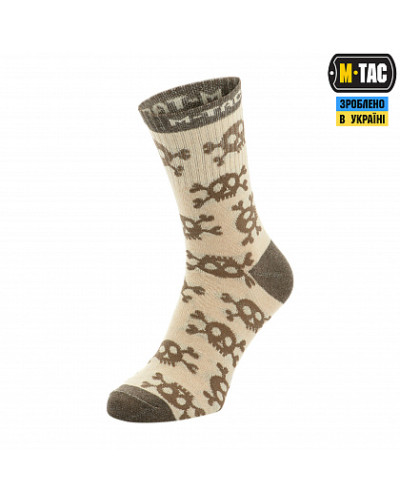 M-Tac носки легкие Mk.3 Pirate Skull Sand (30903913)