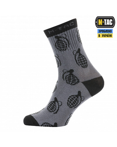 M-Tac шкарпетки легкі Mk.3 Grenades Dark Grey (30903712)