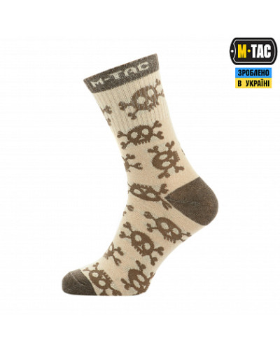 M-Tac носки легкие Mk.3 Pirate Skull Sand (30903913)