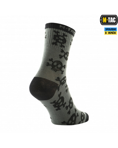 M-Tac носки легкие Mk.3 Pirate Skull Olive (30903901)