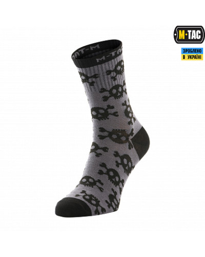 M-Tac носки легкие Mk.3 Pirate Skull Dark Grey (30903912)