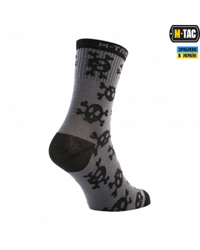 M-Tac носки легкие Mk.3 Pirate Skull Dark Grey (30903912)