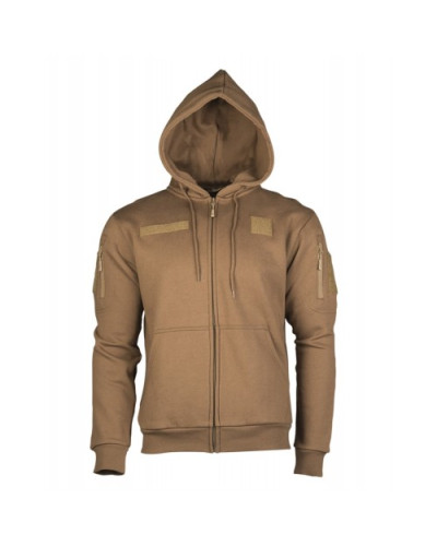 Реглан з капюшоном на блискавці Mil-tec TACTICAL HOODIE, Coyote (11472019)