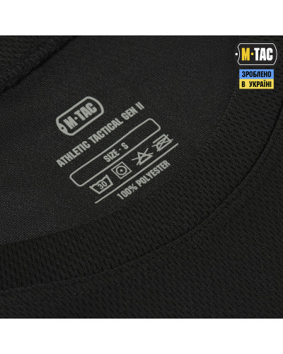 M-Tac футболка потовідвідна Athletic Tactical Gen.2 Black (80007102)