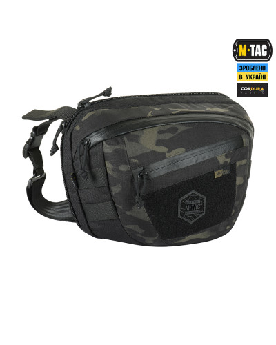 M-Tac сумка Sphaera Hex Hardsling Bag Large з липучкою Elite Multicam Black/Black (51422208)