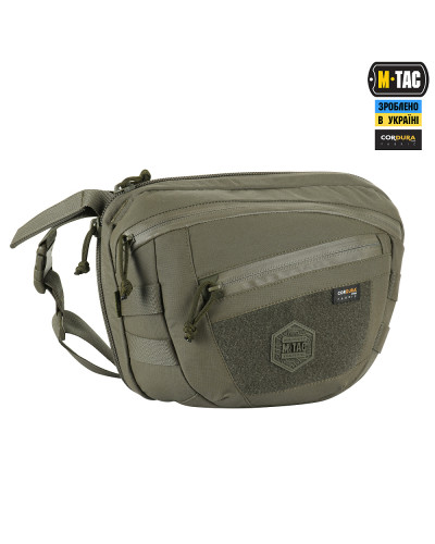 M-Tac сумка Sphaera Hardsling Bag Large з липучкою Elite Ranger Green (51610023)