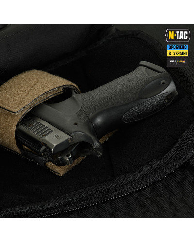 M-Tac сумка Sphaera Hardsling Bag Large с липучкой Elite Black (51610002)