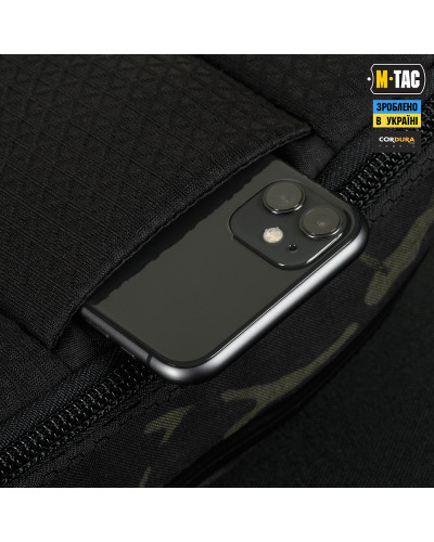 M-Tac сумка Sphaera Hex Hardsling Bag Large з липучкою Elite Multicam Black/Black (51422208)