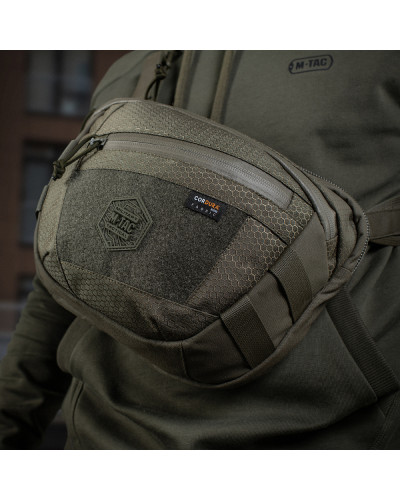 M-Tac сумка Sphaera Hex Hardsling Bag Large с липучкой Elite Ranger Green (51422023)