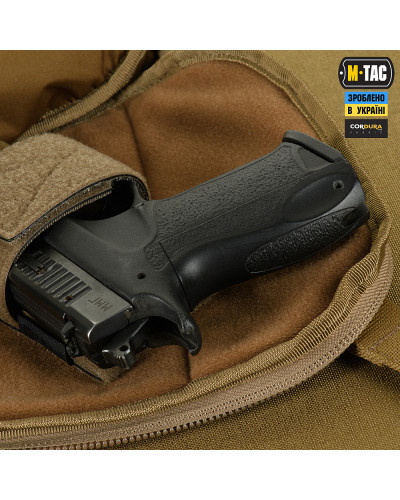 M-Tac сумка Sphaera Hardsling Bag Large з липучкою Elite Coyote (51610005)