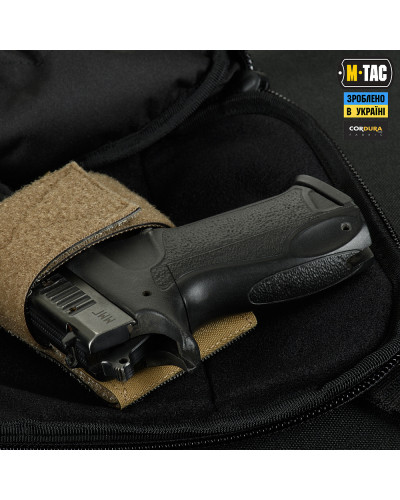 M-Tac сумка Sphaera Hex Hardsling Bag Large с липучкой Elite Black (51422002)
