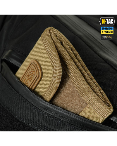 M-Tac сумка Sphaera Hardsling Bag Large с липучкой Elite Black (51610002)