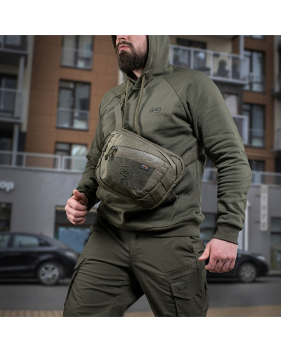 M-Tac сумка Sphaera Hex Hardsling Bag Large с липучкой Elite Ranger Green (51422023)