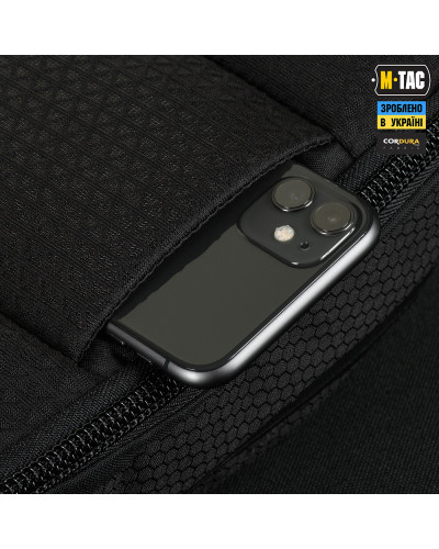 M-Tac сумка Sphaera Hex Hardsling Bag Large с липучкой Elite Black (51422002)