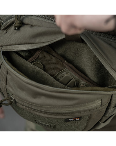 M-Tac сумка Sphaera Hardsling Bag Large з липучкою Elite Ranger Green (51610023)