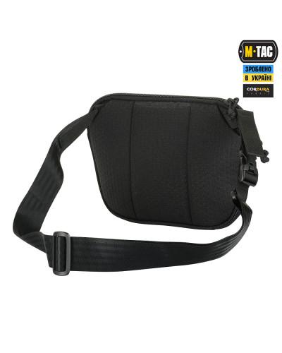 M-Tac сумка Sphaera Hardsling Bag Large с липучкой Elite Black (51610002)