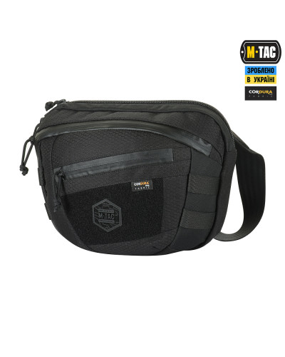 M-Tac сумка Sphaera Hex Hardsling Bag Large с липучкой Elite Black (51422002)