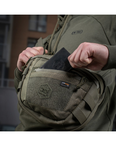 M-Tac сумка Sphaera Hex Hardsling Bag Large с липучкой Elite Ranger Green (51422023)