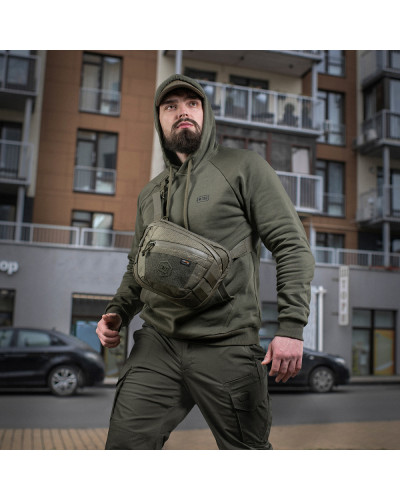 M-Tac сумка Sphaera Hex Hardsling Bag Large с липучкой Elite Ranger Green (51422023)