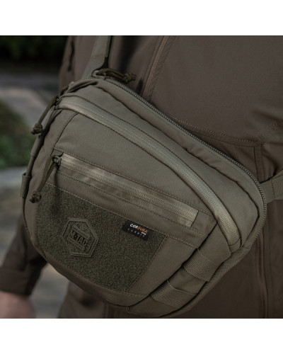 M-Tac сумка Sphaera Hardsling Bag Large з липучкою Elite Ranger Green (51610023)