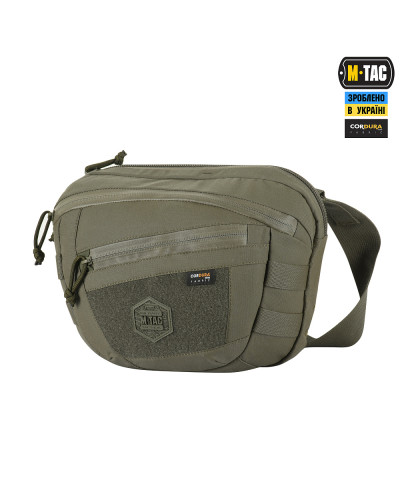 M-Tac сумка Sphaera Hardsling Bag Large з липучкою Elite Ranger Green (51610023)