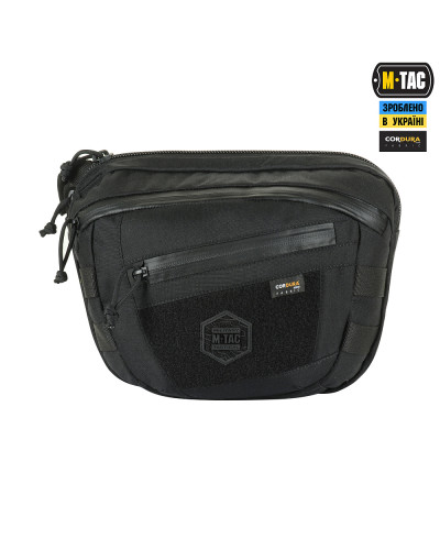 M-Tac сумка Sphaera Hardsling Bag Large с липучкой Elite Black (51610002)