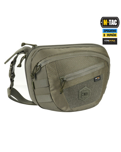 M-Tac сумка Sphaera Hex Hardsling Bag Large с липучкой Elite Ranger Green (51422023)